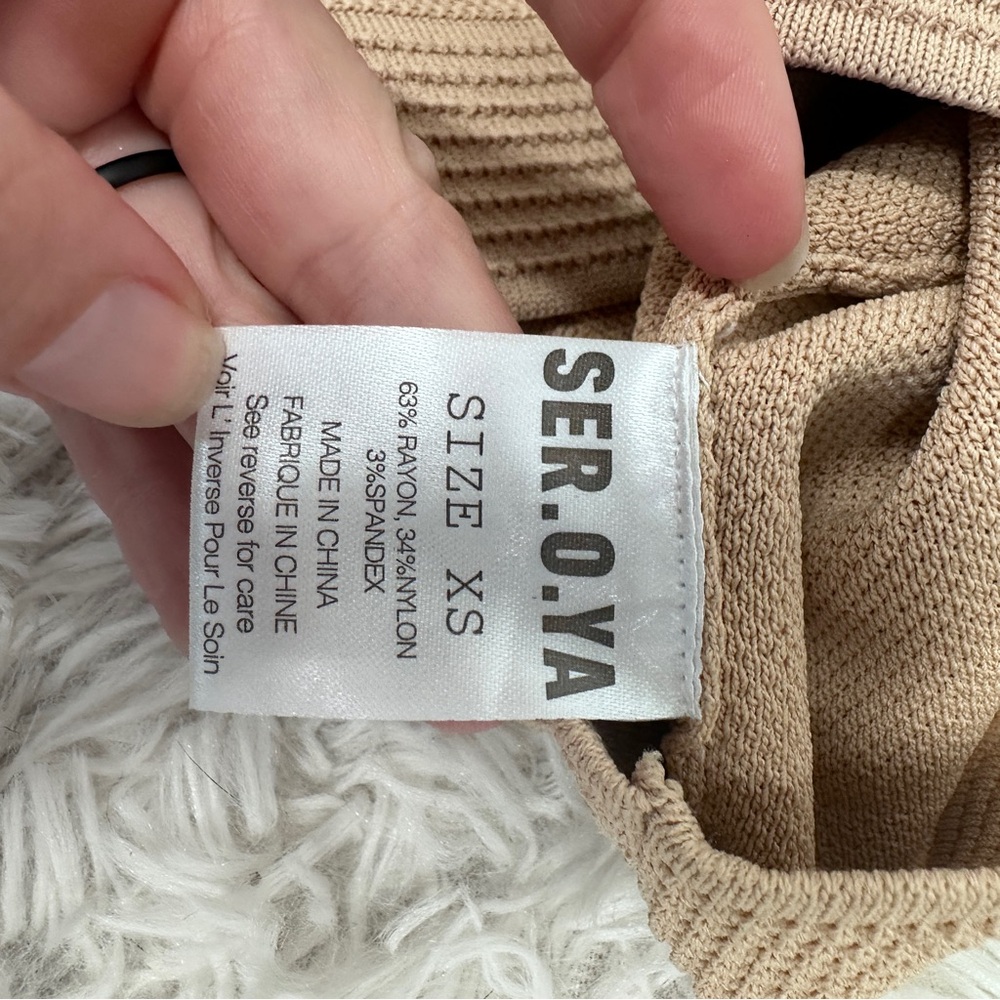 SER.O.YA Croissant Serena Top size XS Sweater Crop Top Revolve - Picture 6 of 7